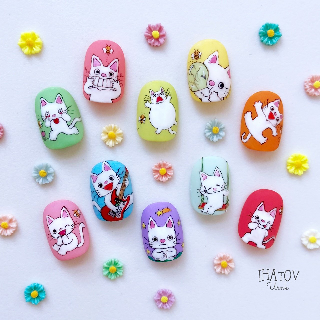 春 オールシーズン ハンド キャラクター 星 Ihatov Nailarts のネイルデザイン No ネイルブック