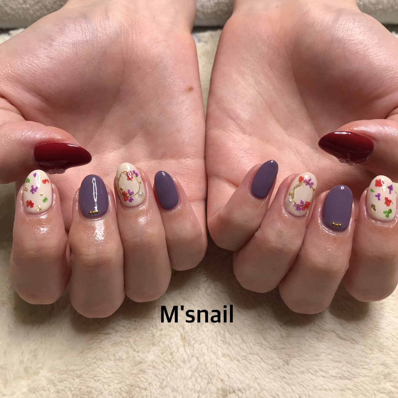 春 旅行 女子会 ハンド ワンカラー M S Nailのネイルデザイン No ネイルブック