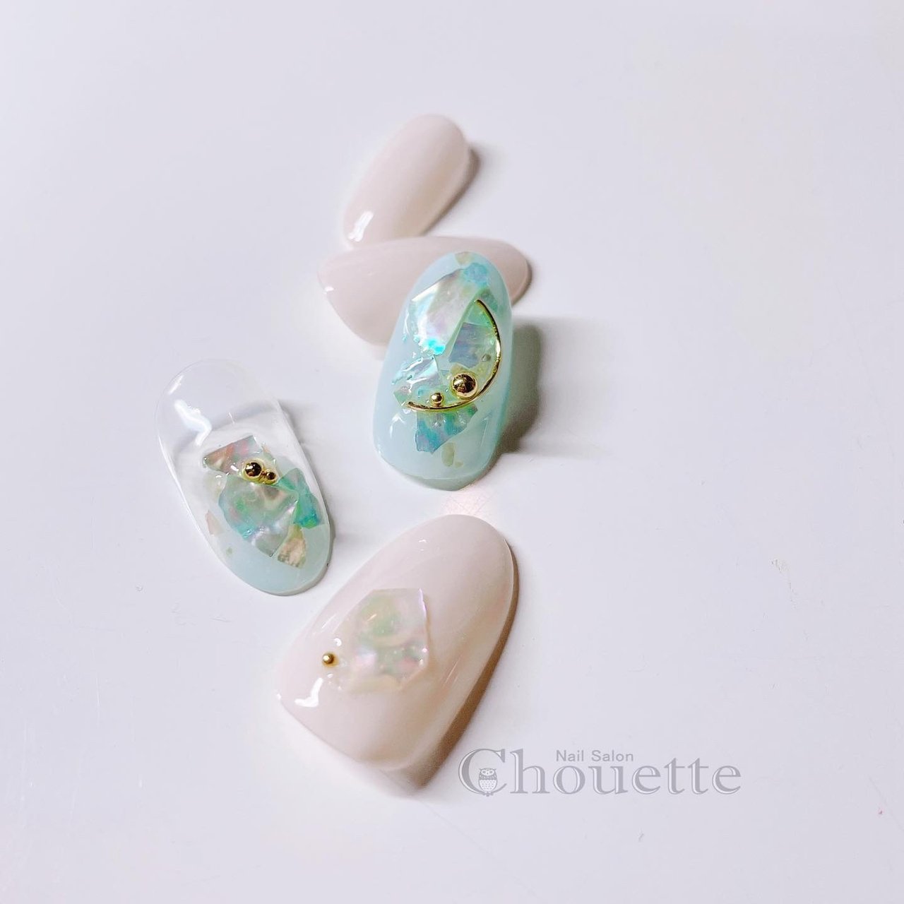 春 オールシーズン オフィス ブライダル ハンド Yuko Nail Chouetteのネイルデザイン No ネイルブック