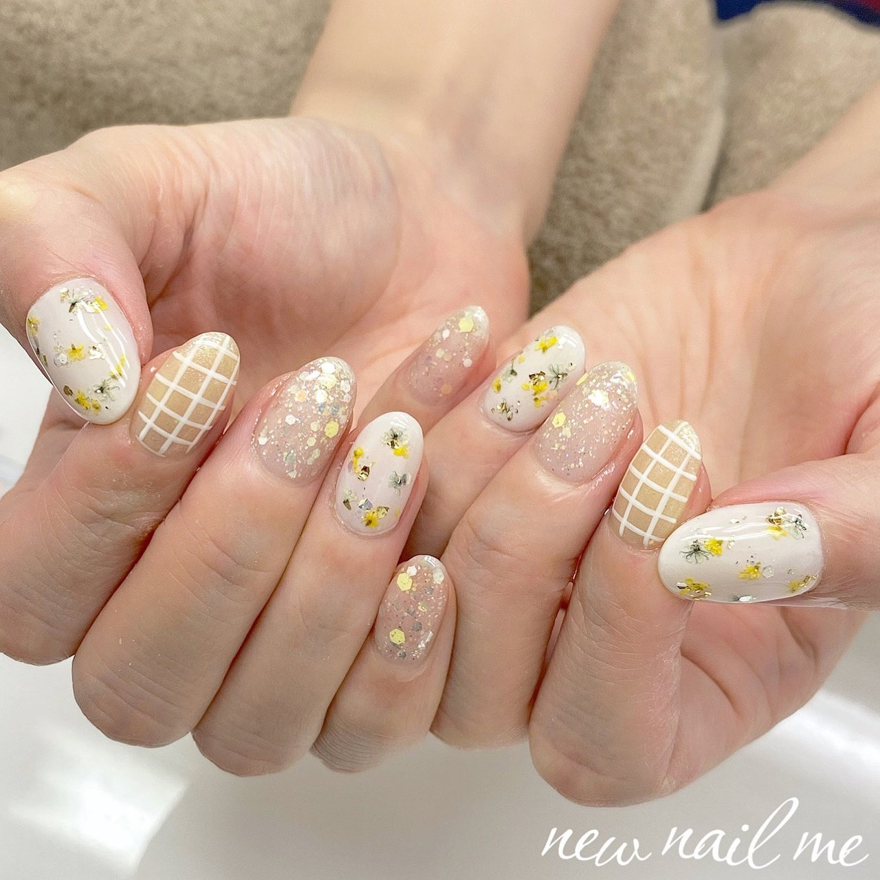 春/デート/女子会/ハンド/ホログラム - new nail me(ニューネイルミー