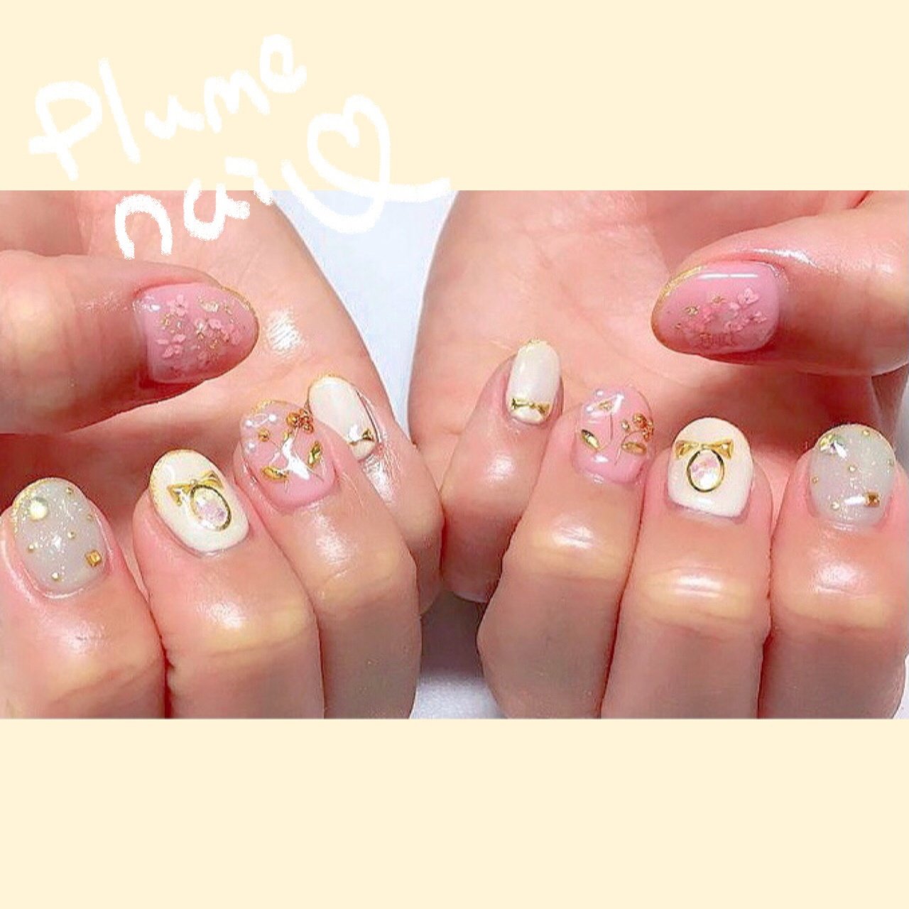 春 オールシーズン ブライダル デート ハンド Plume Nailのネイルデザイン No ネイルブック