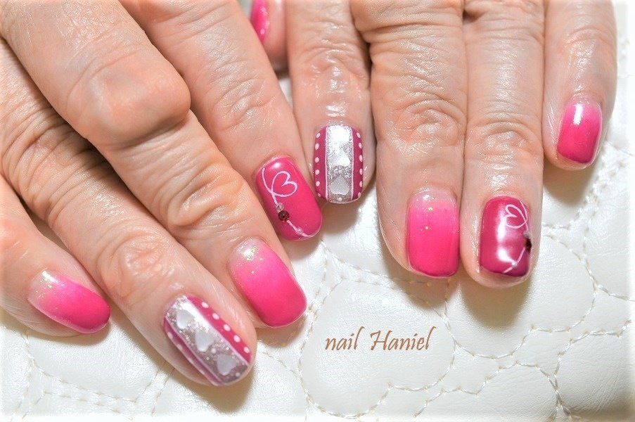 バレンタイン スポーツ オフィス デート ハンド Chiyo K 半蔵門 麹町ハニエルのネイルデザイン No ネイルブック