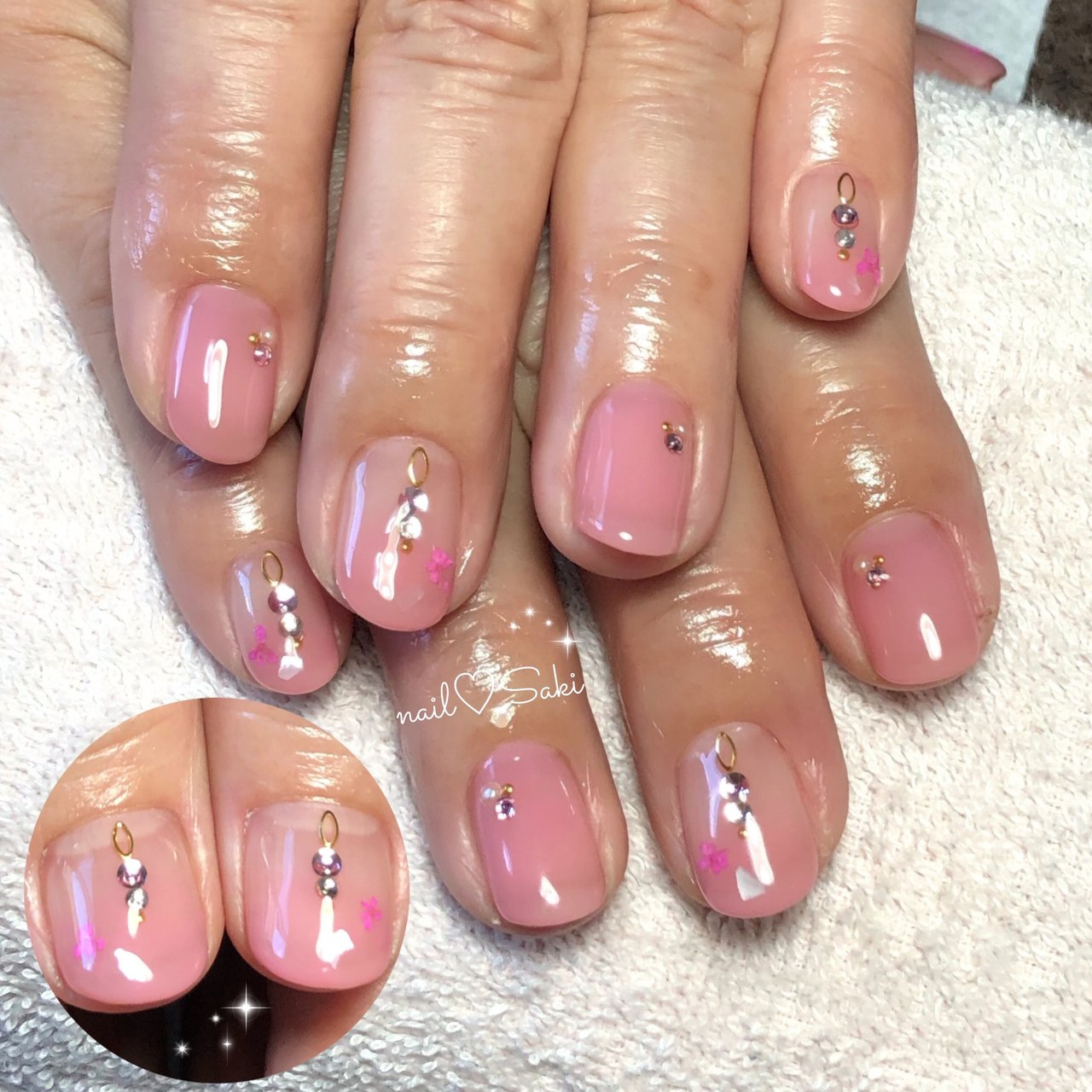 春 オフィス デート 女子会 ハンド Nail Sakiのネイルデザイン No ネイルブック