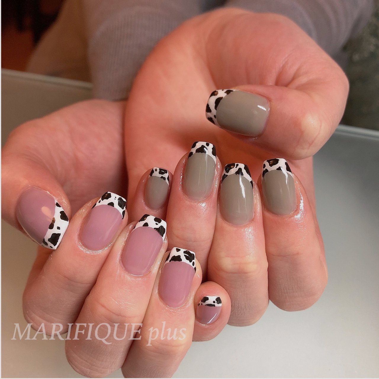 春 冬 ハンド シンプル フレンチ Nailsalon Marifique Plusのネイルデザイン No ネイルブック