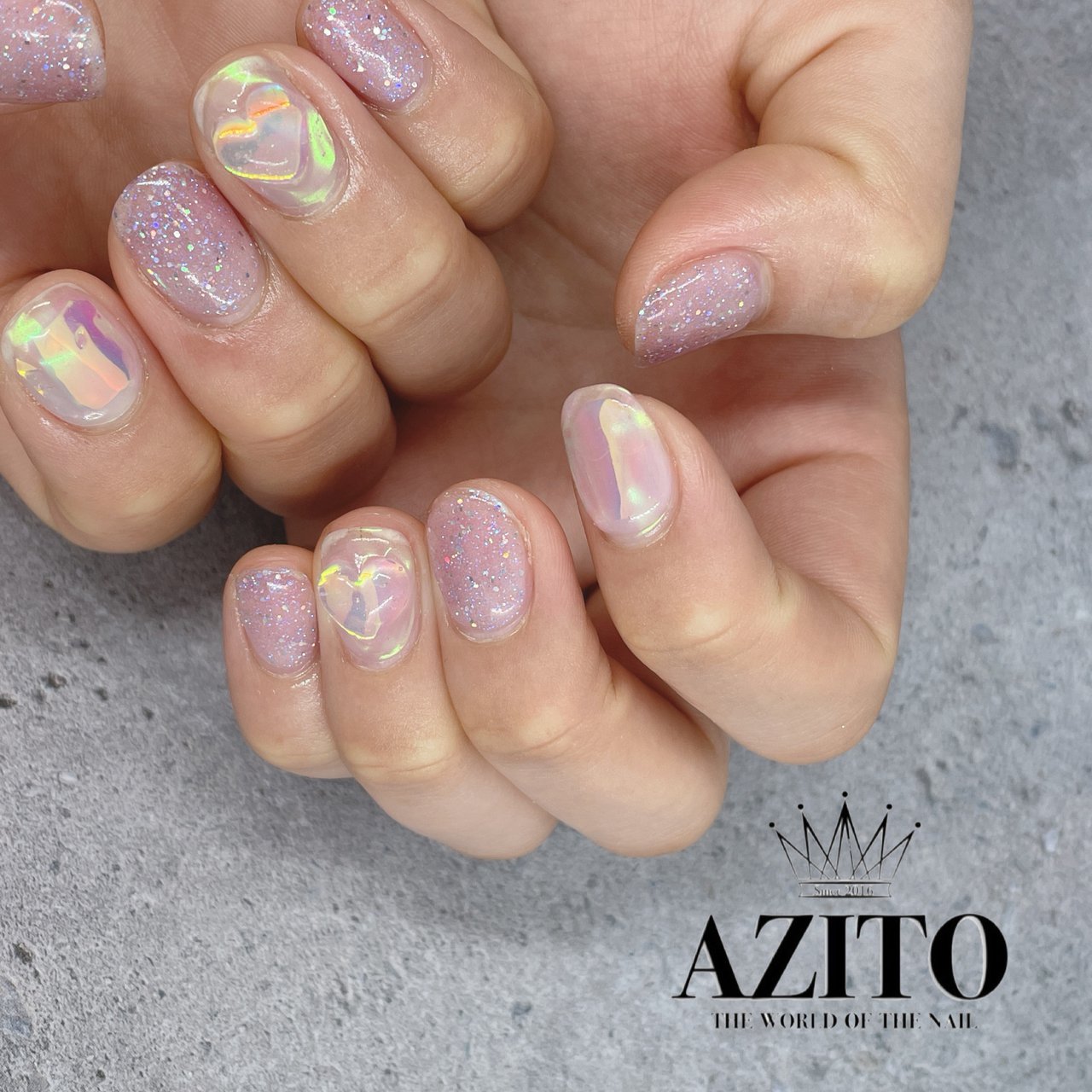 春 夏 ハンド ハート 3d Azito Nailのネイルデザイン No ネイルブック