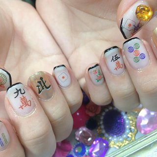 ロック 和のネイルデザイン ネイルブック