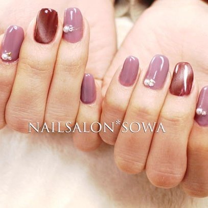 オールシーズン ハンド シンプル ワンカラー ギャラクシー Nail Salon Sowa 久留米市のネイルデザイン No ネイル ブック