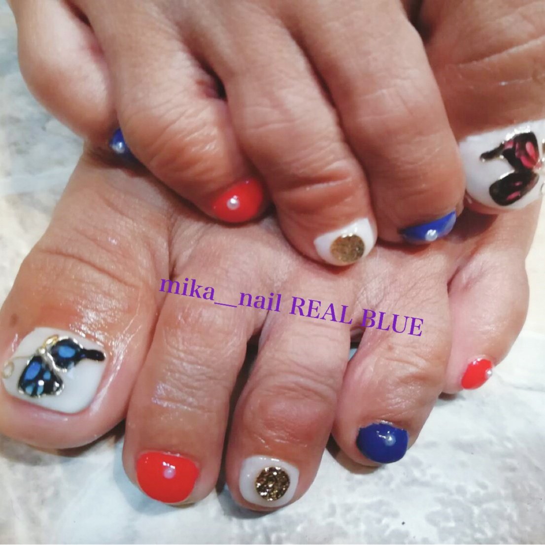 オールシーズン フット ワイヤー ショート ホワイト Mika Nailのネイルデザイン No ネイルブック