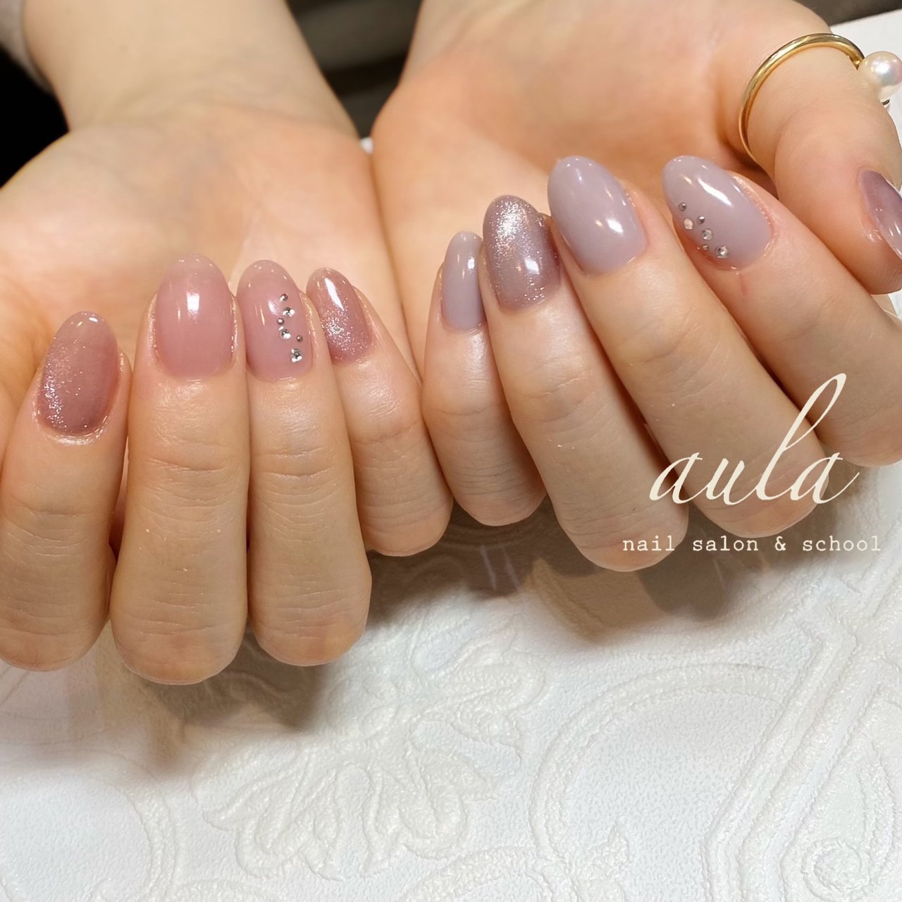春 オールシーズン オフィス ハンド シンプル Kako Aula Nailのネイルデザイン No ネイルブック