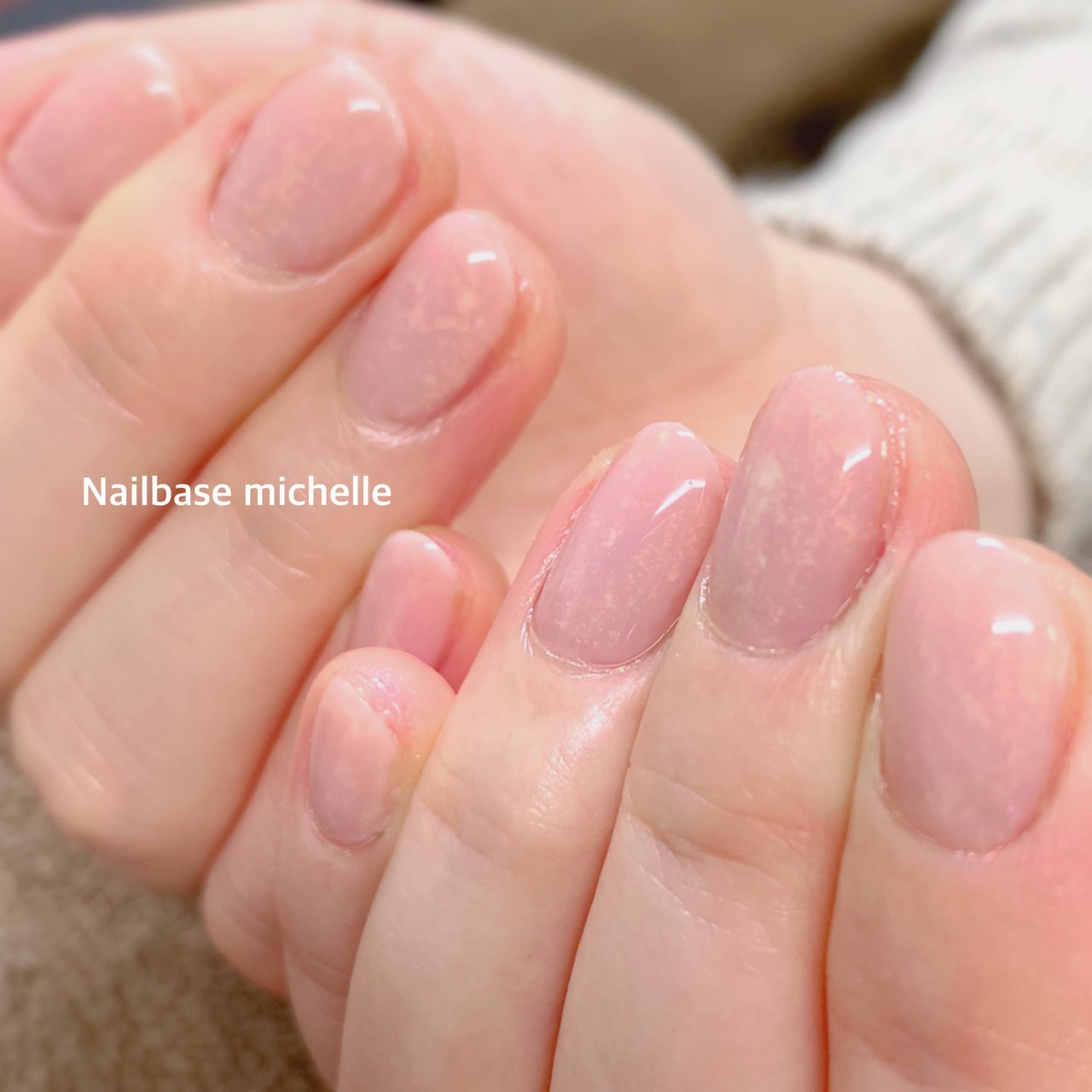 オールシーズン オフィス ハンド オーロラ ショート Nailbasemichelleのネイルデザイン No ネイルブック