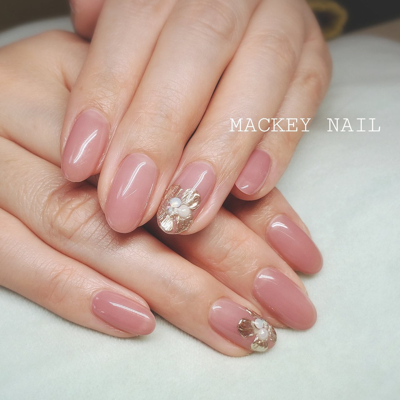 春 オフィス 女子会 ハンド ワンカラー Mackey Nailのネイルデザイン No ネイルブック