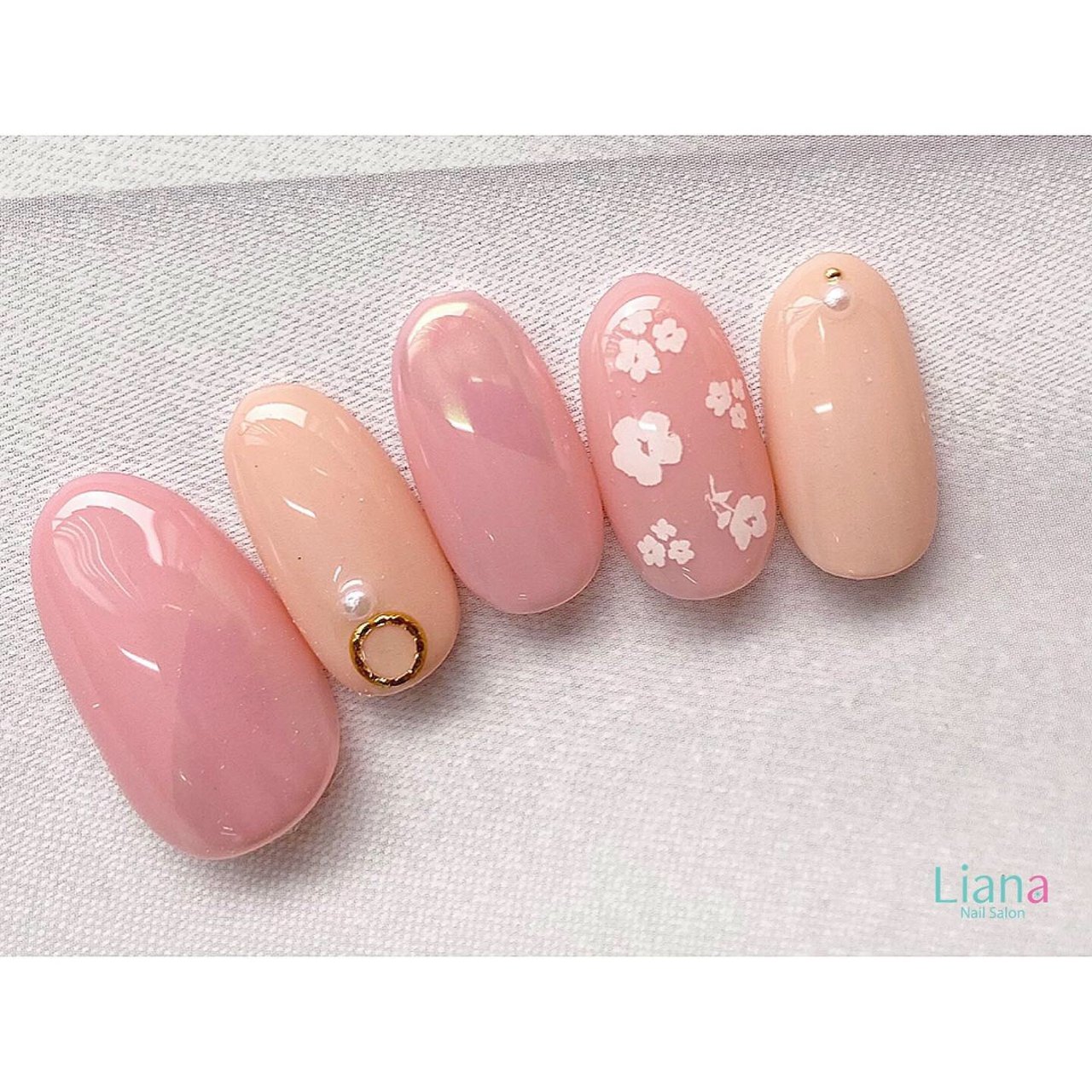 春 オールシーズン オフィス デート ハンド ネイルサロンliana目黒のネイルデザイン No ネイルブック
