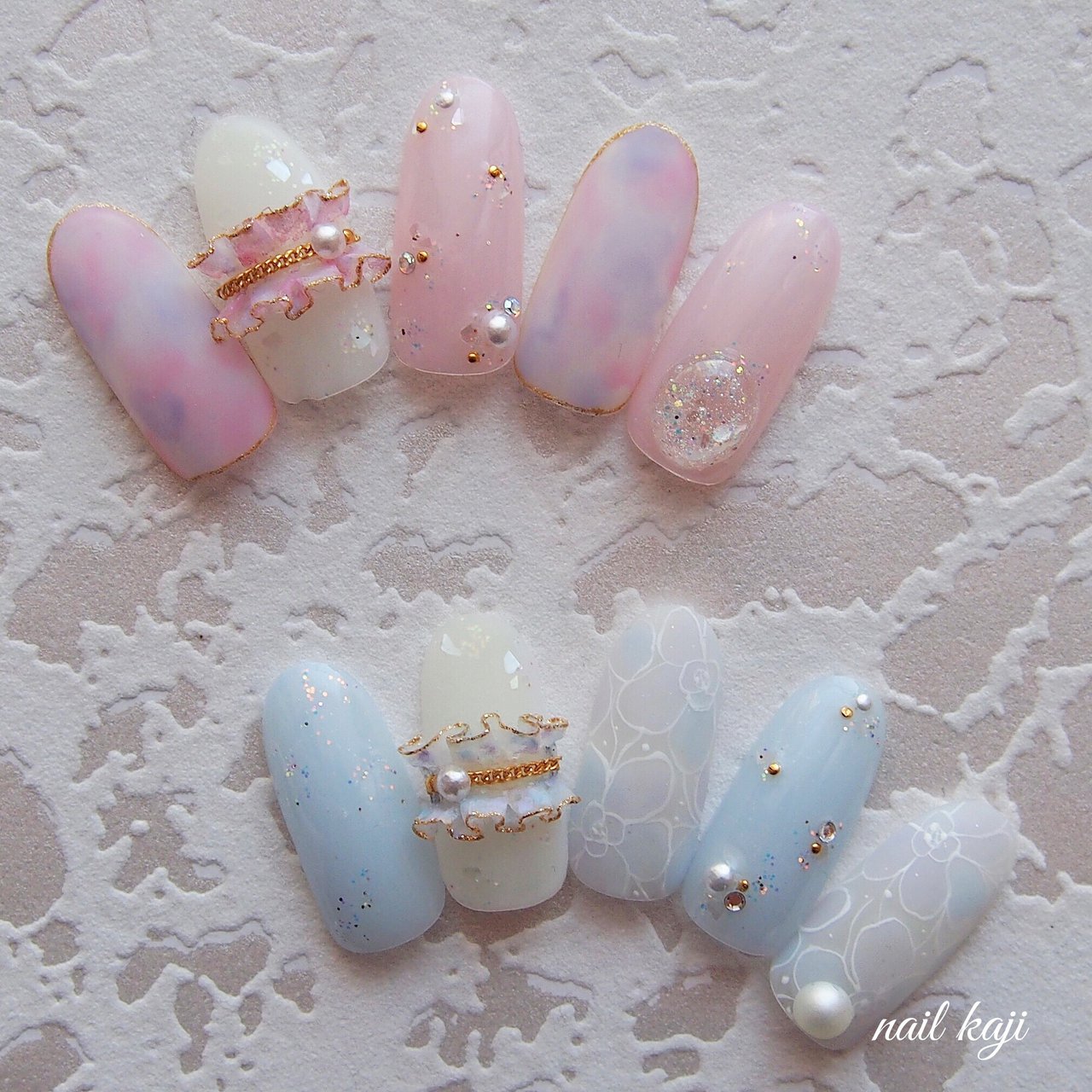 春 夏 ハンド フラワー 3d Nail Kajiのネイルデザイン No ネイルブック