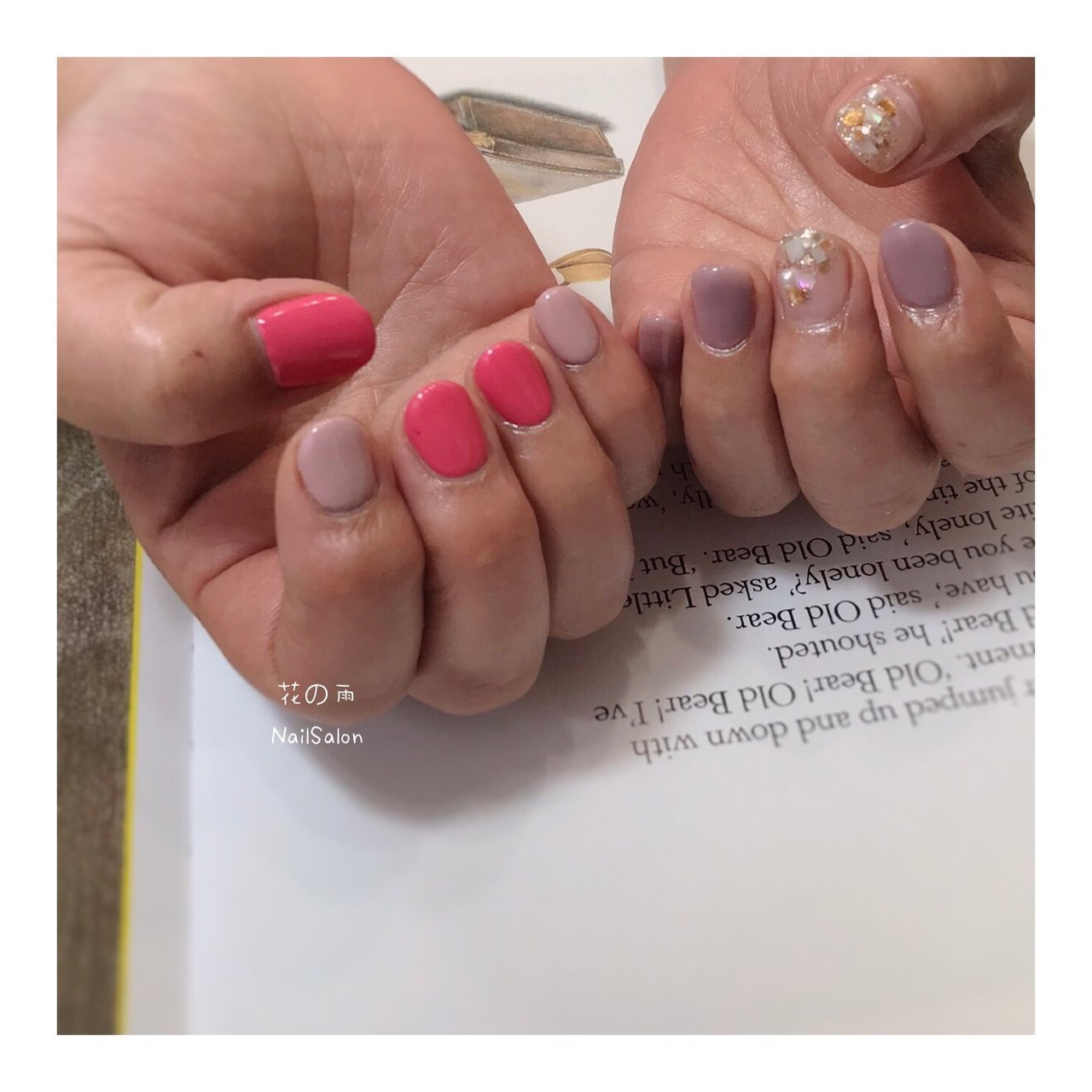 春 夏 秋 冬 ハンド 花の雨 Nailsalonのネイルデザイン No ネイルブック