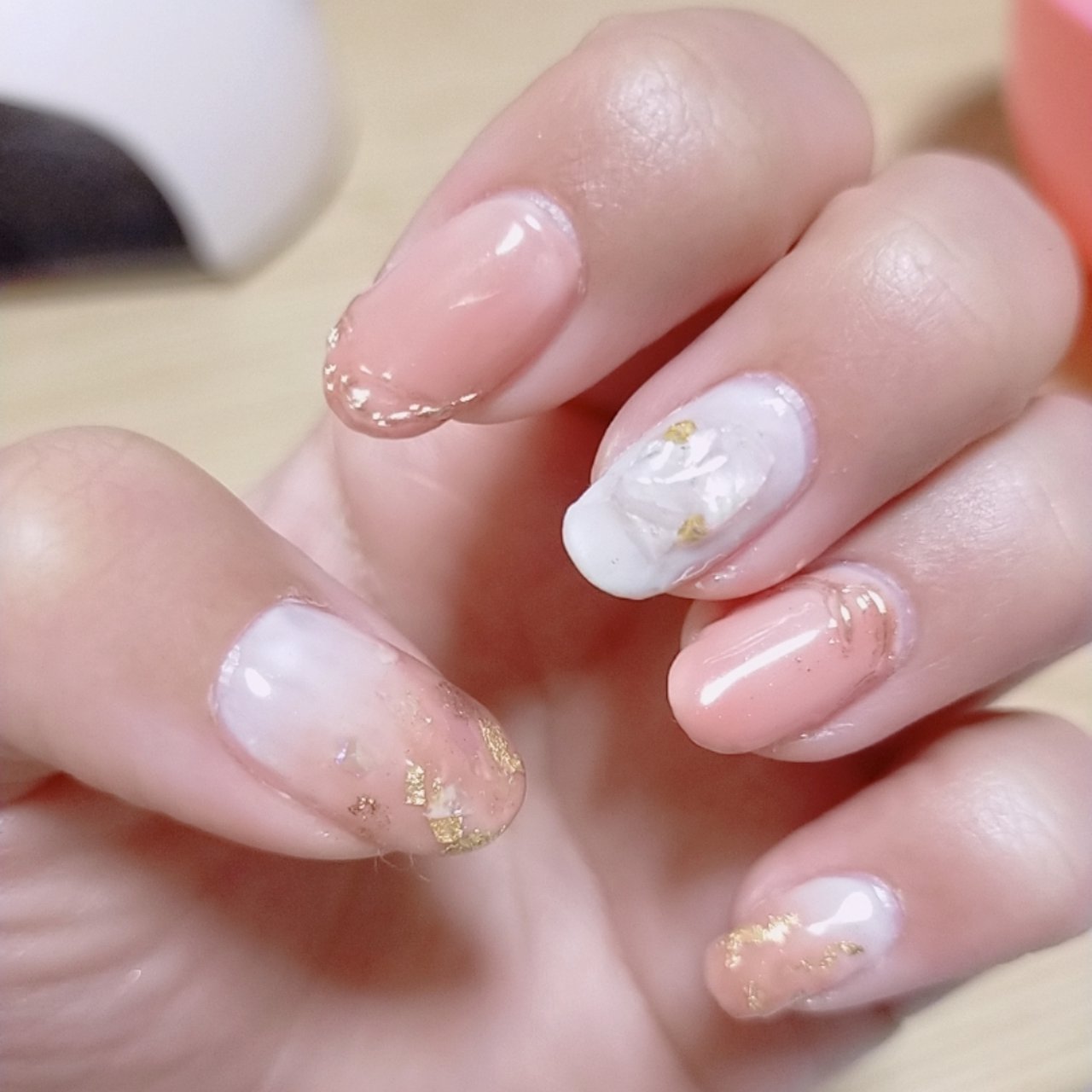 春 ハンド シンプル グラデーション ラメ ゆっきーなのネイルデザイン No ネイルブック