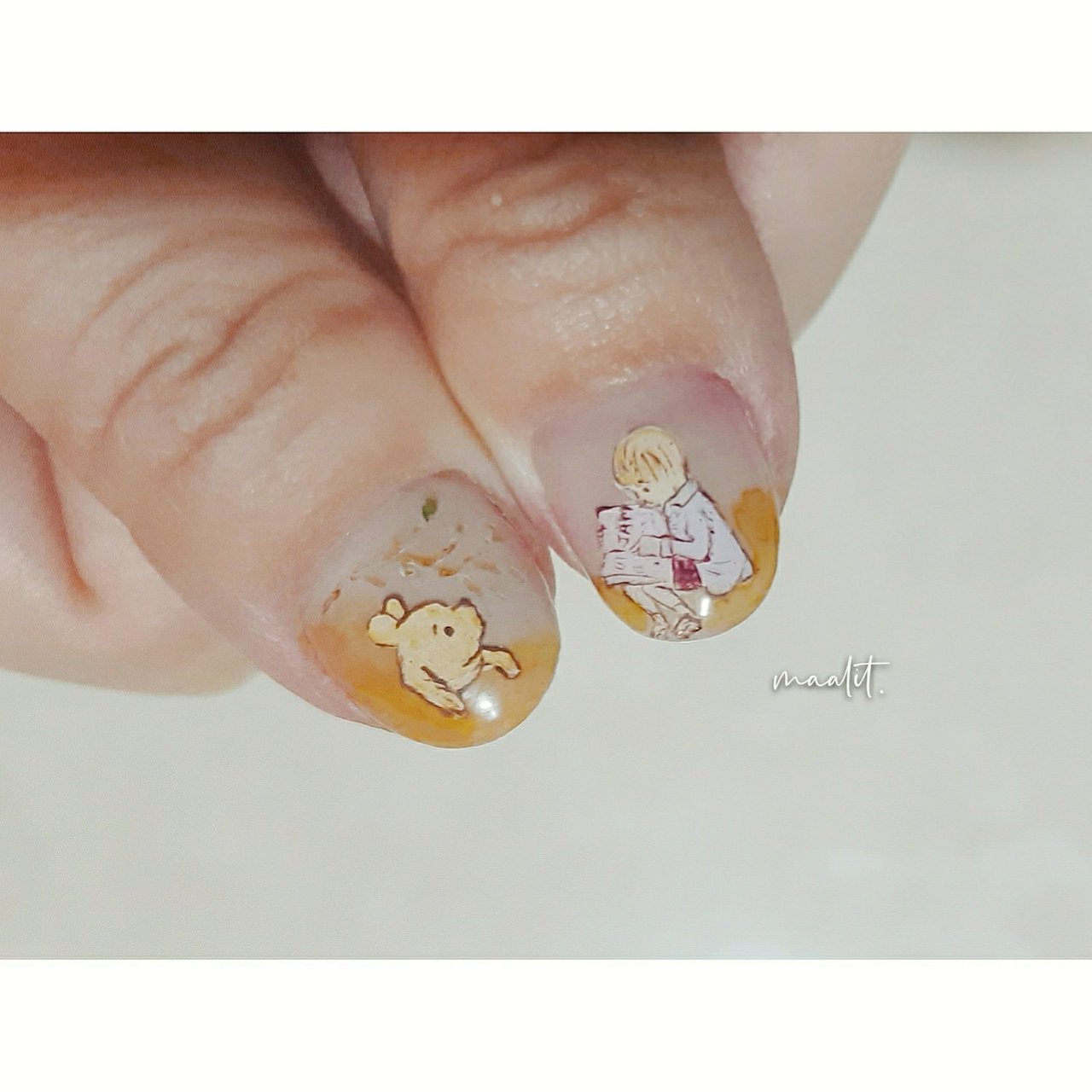 春 オールシーズン ハンド キャラクター ホワイト 𝙼𝚊𝚊𝚕𝚒𝚝 𝙽𝚊𝚝𝚜𝚞𝚖𝚒のネイル デザイン No ネイルブック