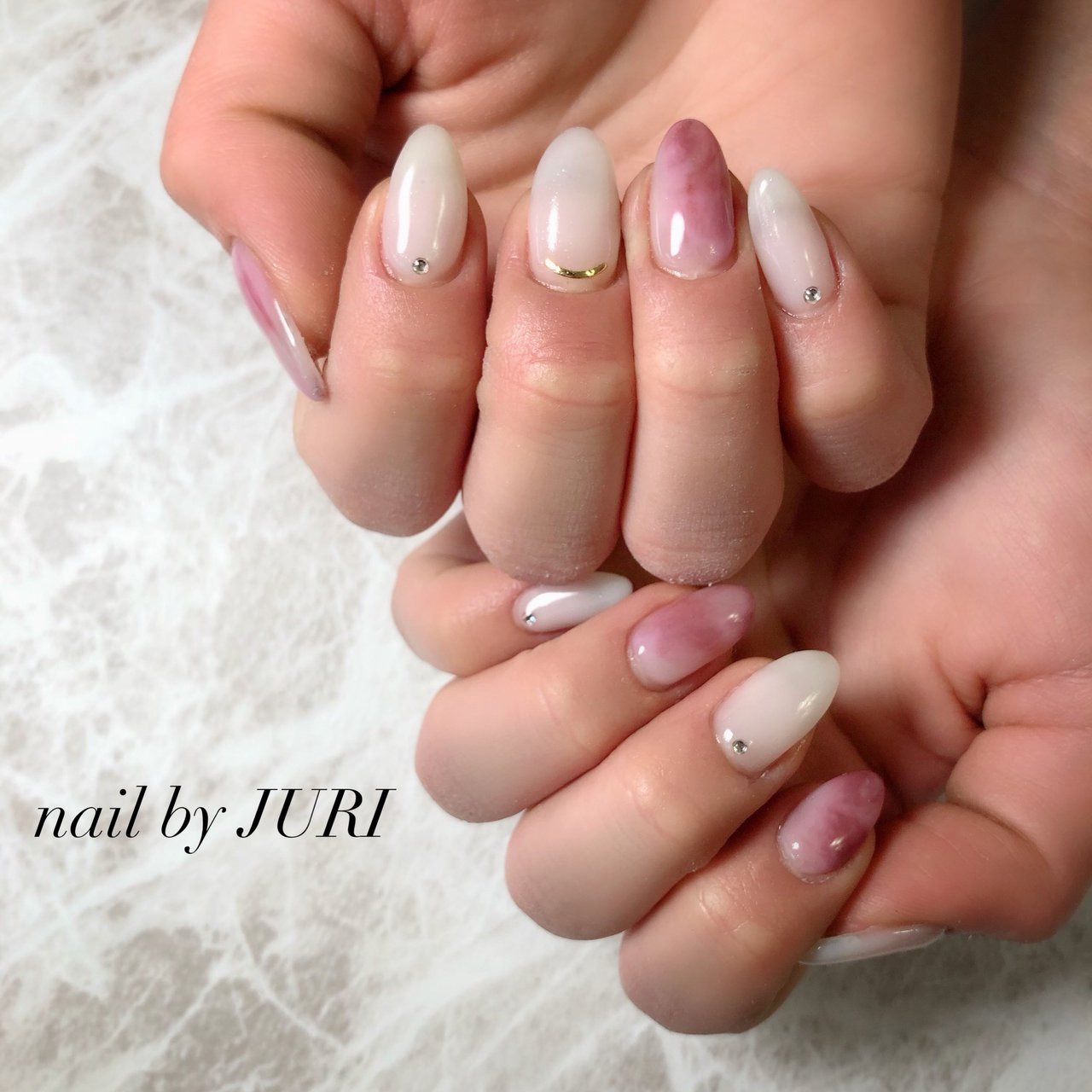 春 オールシーズン デート 女子会 ハンド Nail Ateのネイルデザイン No ネイルブック