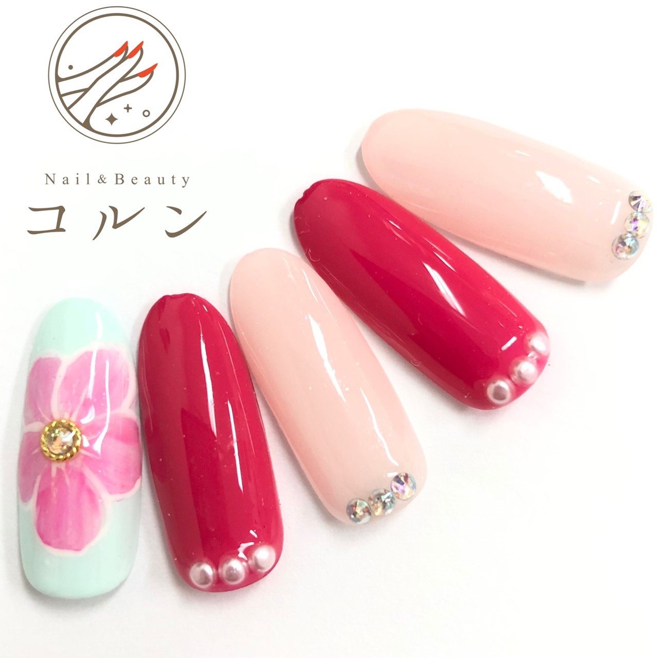 春 オフィス デート 女子会 ハンド パラジェル取扱店 Nail Beauty コルン赤坂 溜池山王のネイルデザイン No ネイルブック