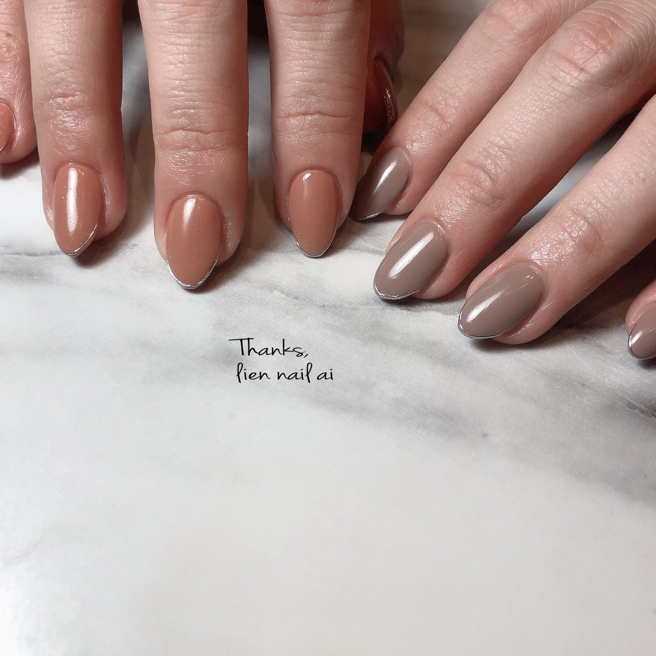 オールシーズン/ハンド/シンプル/フレンチ/ワンカラー - I.のネイル