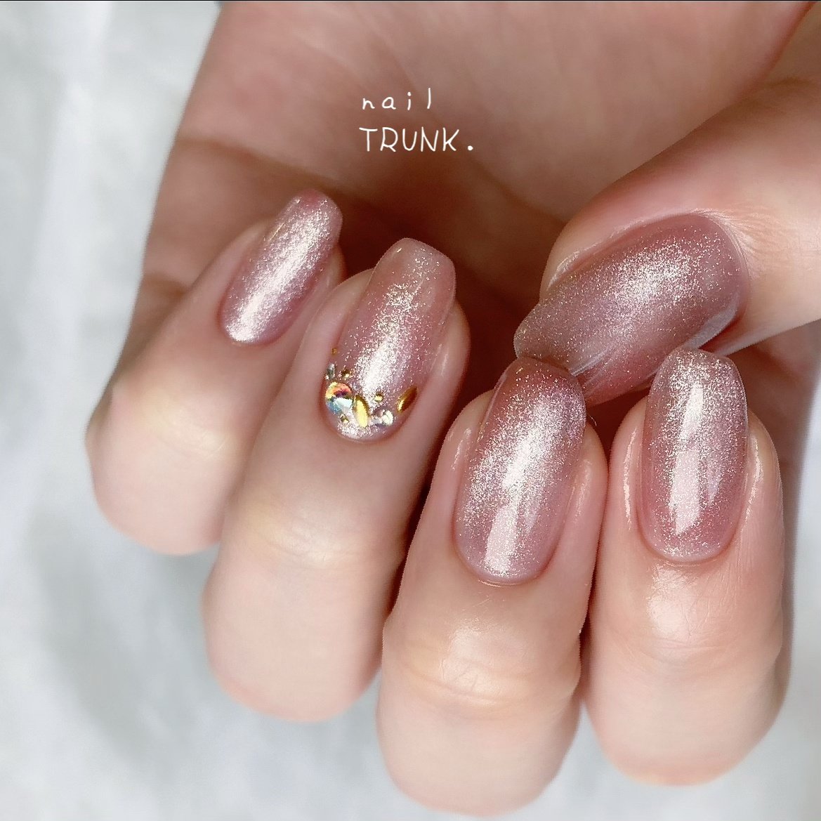 春 ハンド マグネット ピンク ジェル Nail Trunkのネイルデザイン No ネイルブック