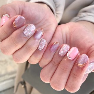 人気順 ツイード 沖縄ネイルサロン那覇のネイルデザイン ネイルブック