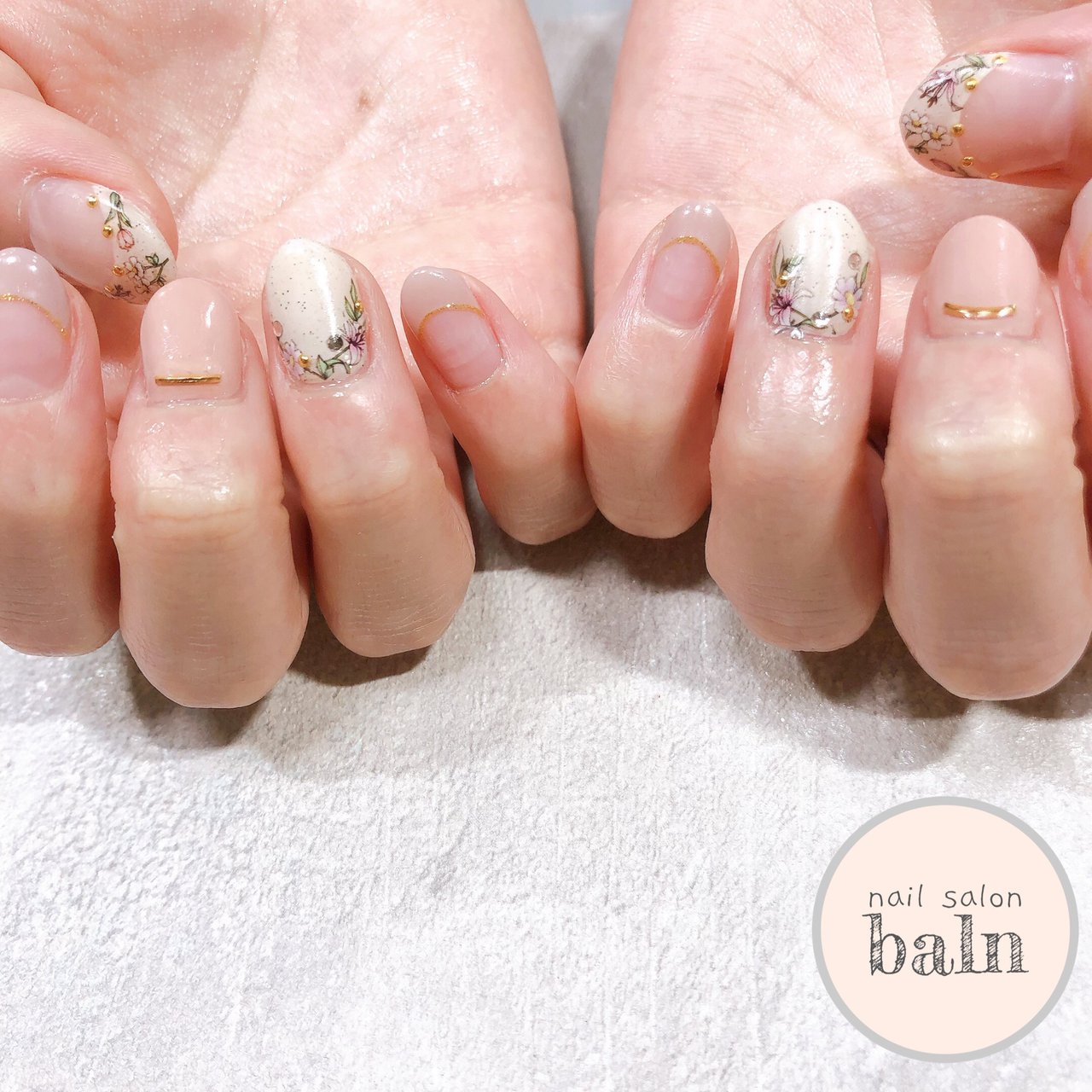 春 オフィス デート 女子会 ハンド Nail Salon Balnのネイルデザイン No ネイルブック