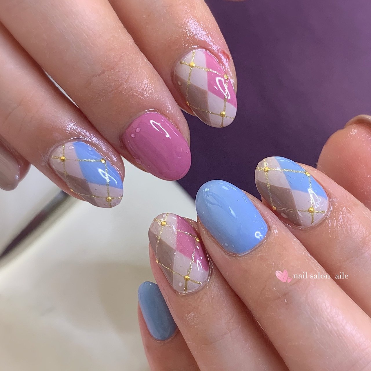 春 オールシーズン ハンド シンプル ワンカラー Nail Salon Aileのネイルデザイン No ネイルブック