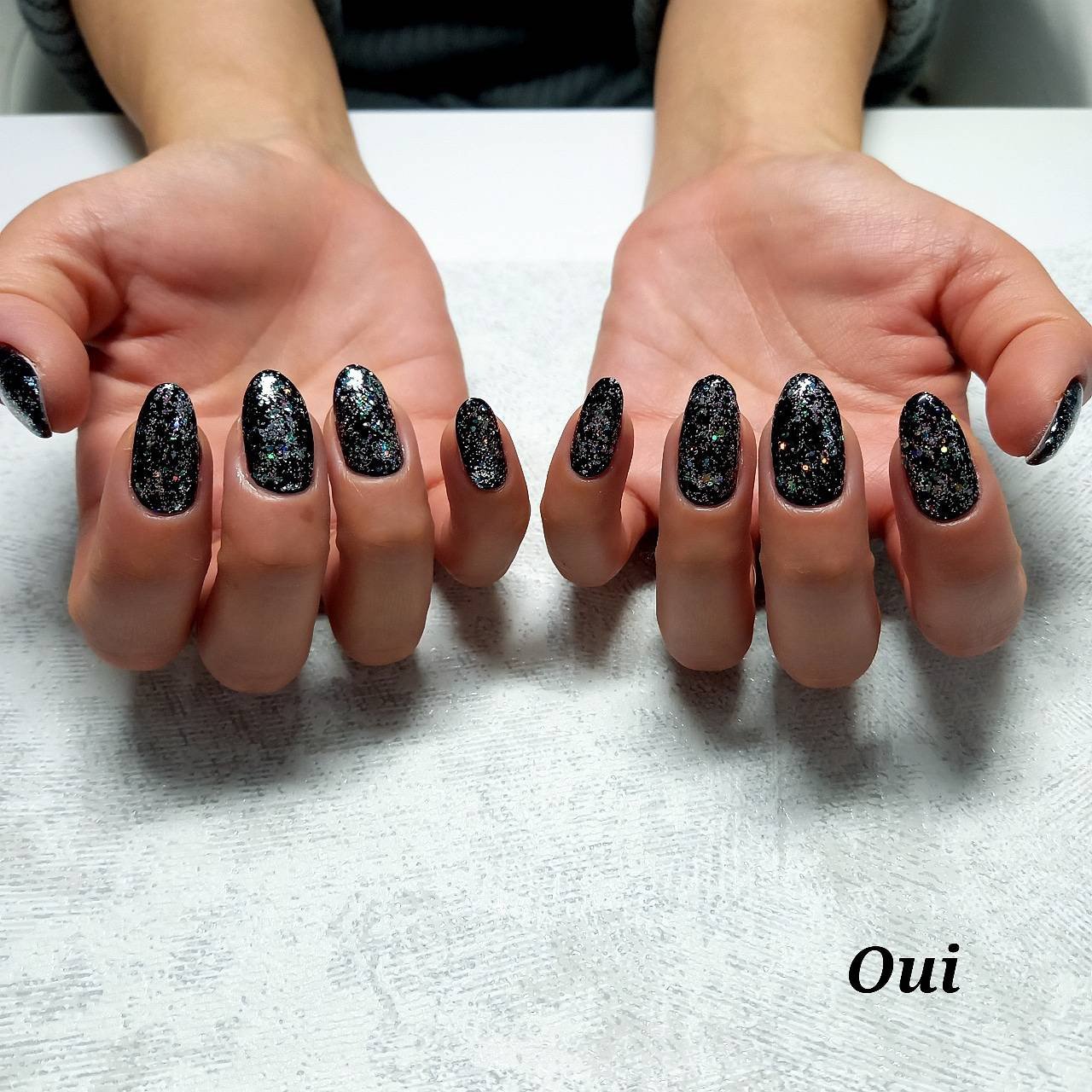 ハンド ラメ ワンカラー Nail Eyelash Ouiのネイルデザイン No ネイルブック