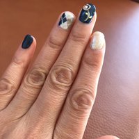 21年 新着順 ネイビー シルバー セルフネイルのネイルデザイン ネイルブック