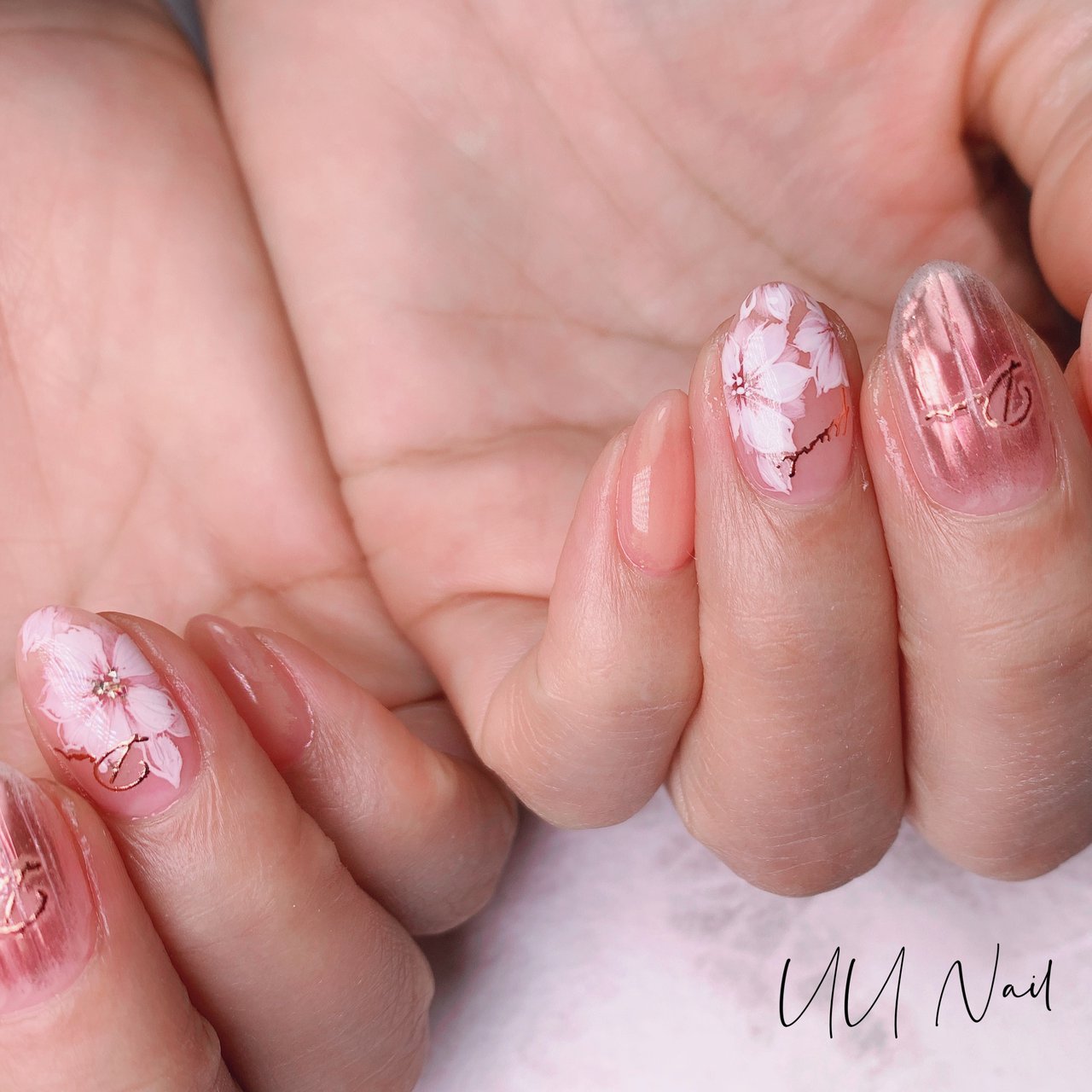 春 ハンド フラワー Uunailのネイルデザイン No ネイルブック