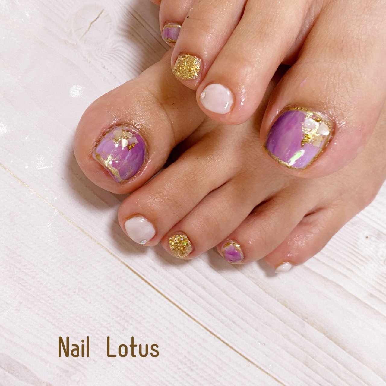 春 パーティー デート 女子会 フット Nail Lotusのネイルデザイン No ネイルブック