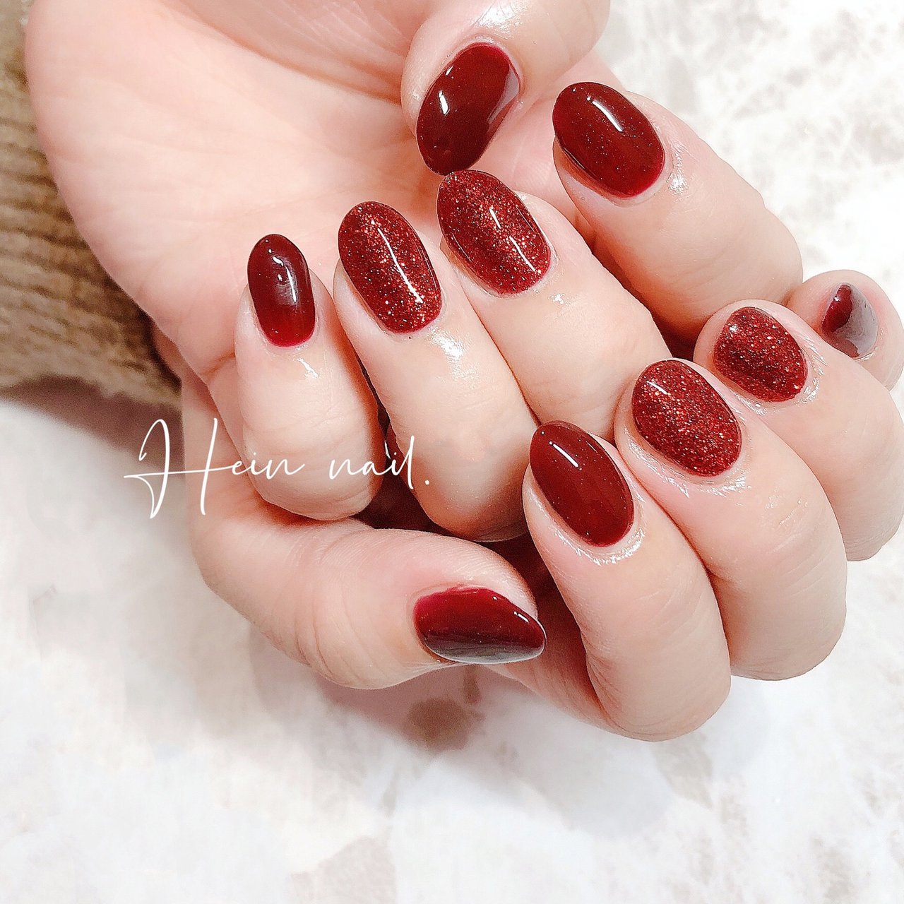 レッド ボルドー Hein Nail のネイルデザイン No ネイルブック