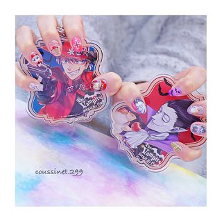 吸血鬼すぐ死ぬ　ネイルシール&ロナルドイメージカラーマニキュア2本セット ドラルクのネイルデザイン｜ネイルブック