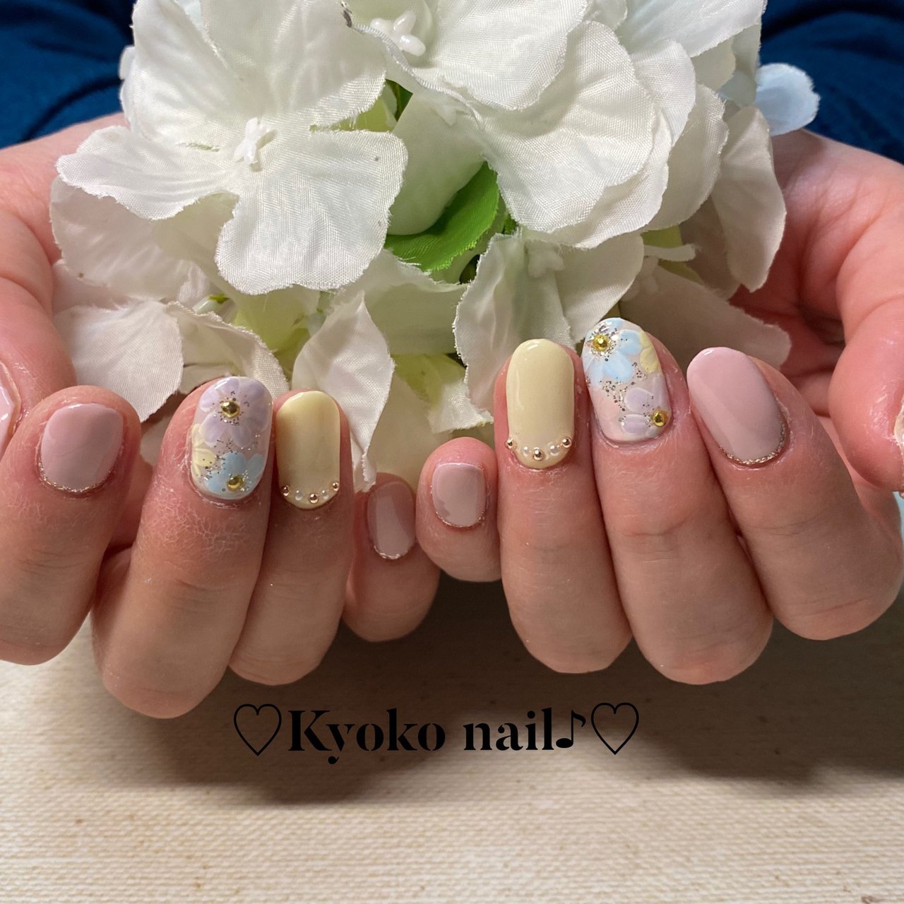 春 卒業式 入学式 ハンド ワンカラー Kyoko Nailのネイルデザイン No ネイルブック