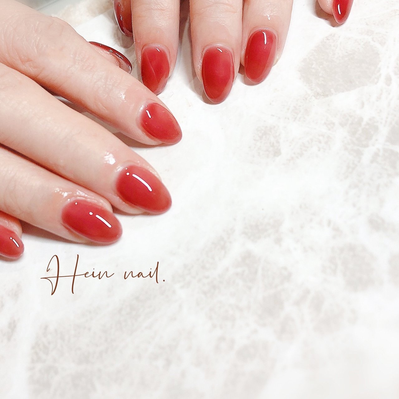 オレンジ ブラウン Hein Nail のネイルデザイン No ネイルブック