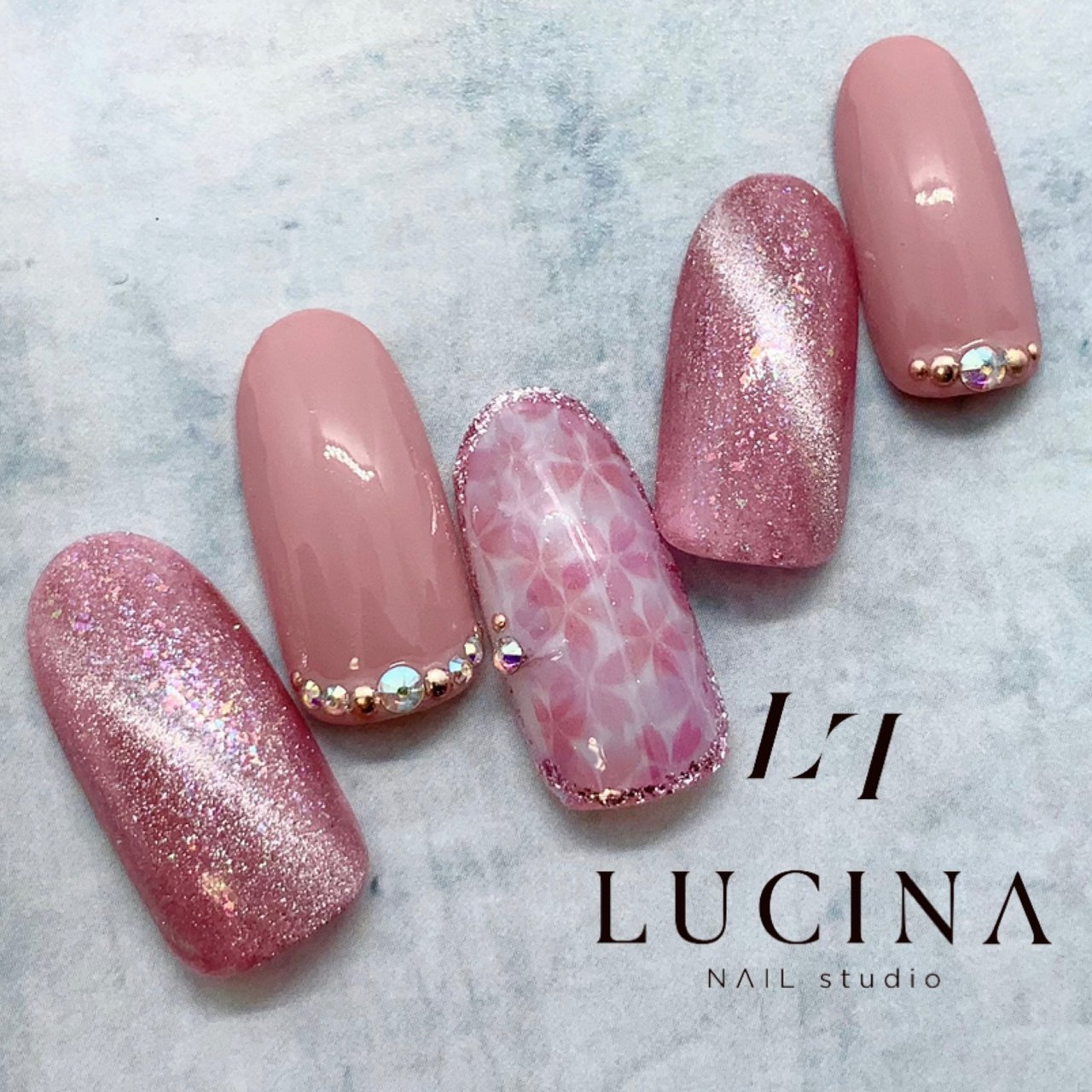 春 卒業式 入学式 女子会 ハンド Nailstudio Lucinaのネイルデザイン No ネイルブック