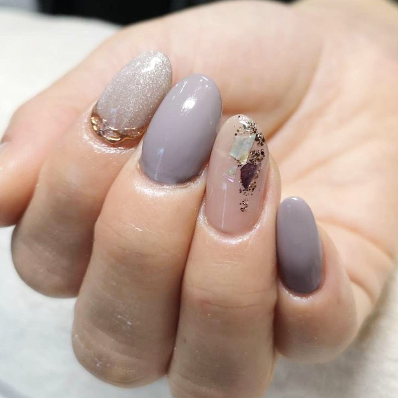 秋 冬 オールシーズン ハンド ワンカラー Ecn Nailのネイルデザイン No ネイルブック