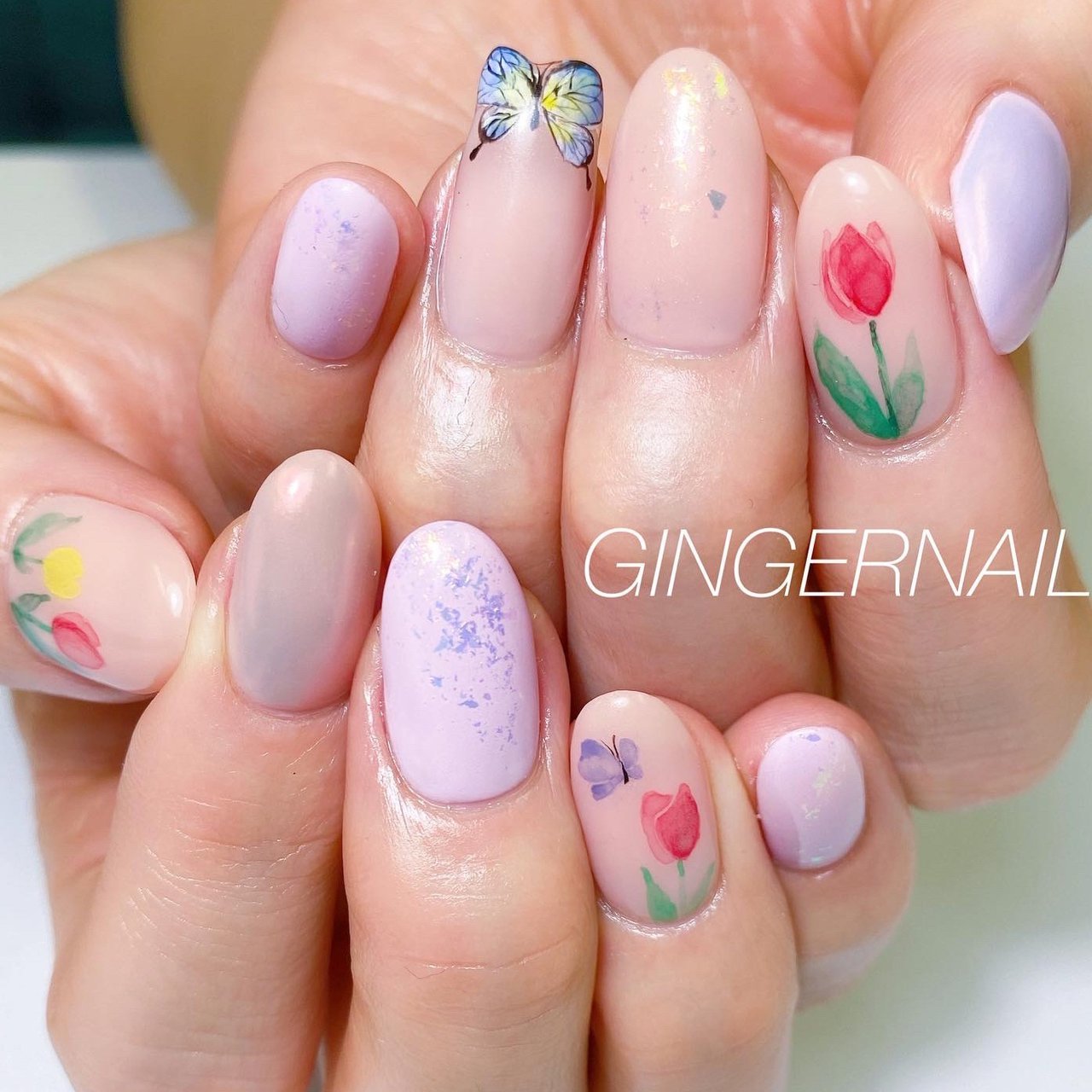 春 パーティー デート 女子会 ハンド Ginger Nail 代々木 ジンジャーネイルのネイルデザイン No ネイルブック