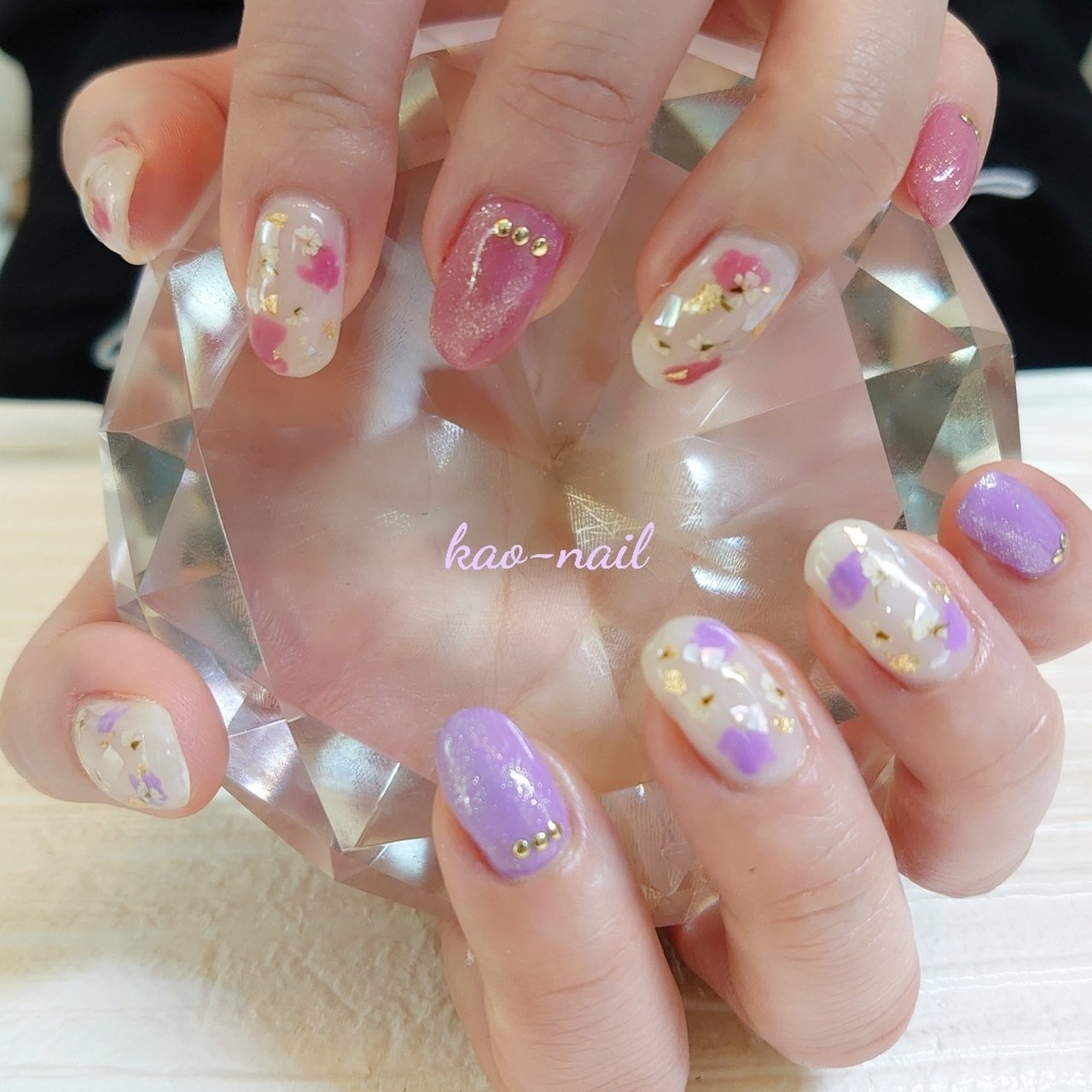 春/オールシーズン/入学式/オフィス/ハンド - kao-nailのネイル