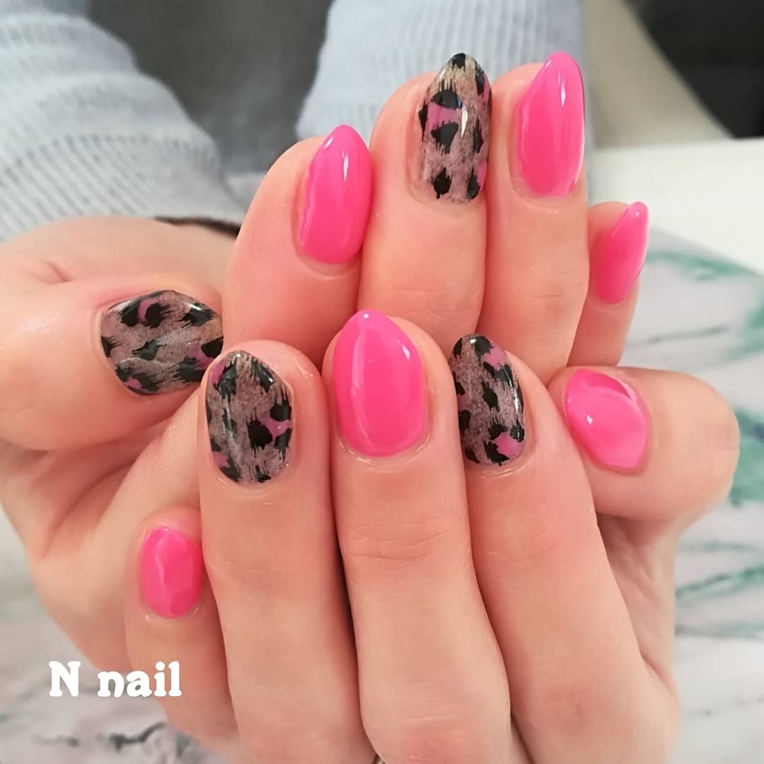 オールシーズン ハンド ワンカラー アニマル柄 レオパード N Nailのネイルデザイン No ネイルブック