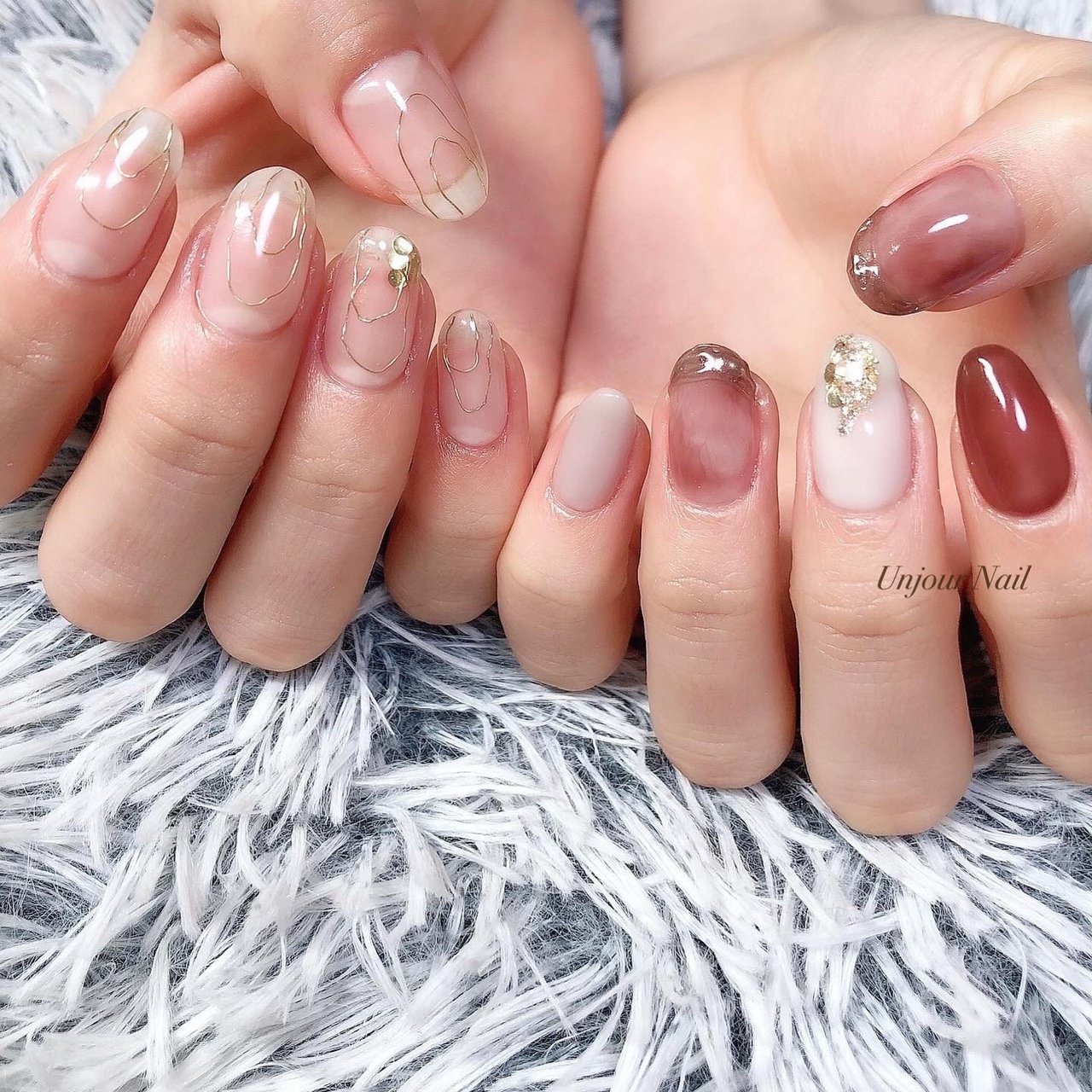 春 秋 オールシーズン 女子会 ハンド ﾟyun のネイルデザイン No ネイルブック