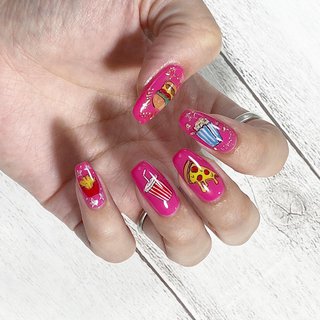 ポップコーンネイルのネイルデザイン ネイルブック