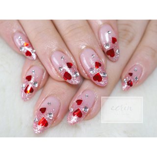 人気順 バレンタイン ハートホログラムのネイルデザイン ネイルブック