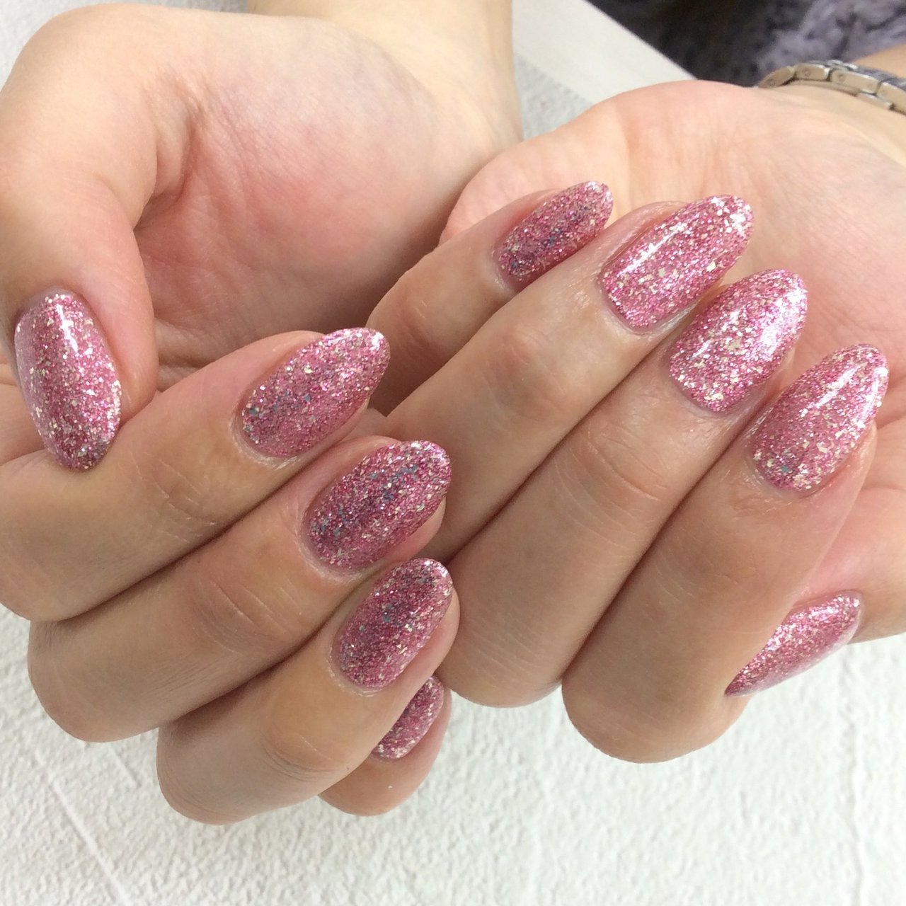 春 ハンド ラメ ワンカラー ロング Nailsalon Daisyのネイルデザイン No ネイルブック
