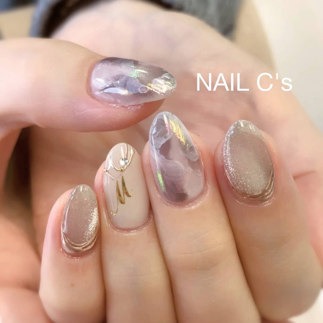 秋 冬 オールシーズン オフィス ハンド Yumi Yoshikura Nail C S ネイルシーズ のネイルデザイン No ネイルブック