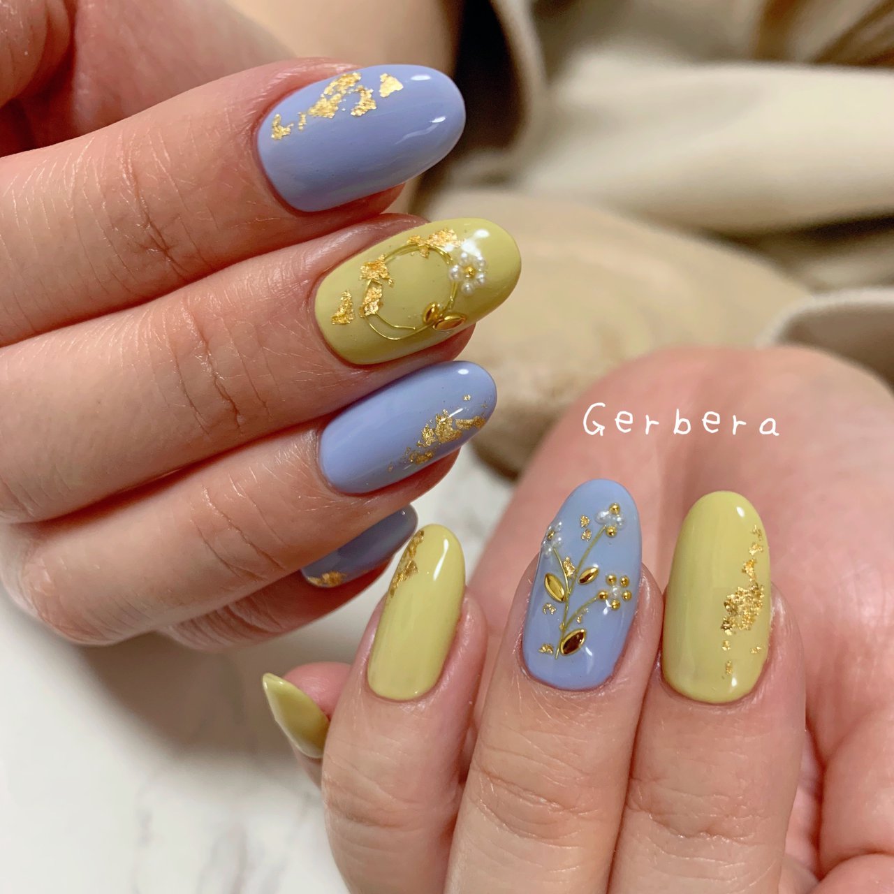 春 夏 ハンド フラワー ワイヤー Nail Gerberaのネイルデザイン No ネイルブック