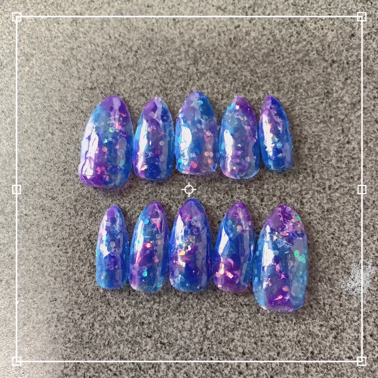 夏 ハンド ホログラム ラメ ミディアム Hime のネイルデザイン No ネイルブック