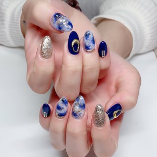 冬 派手のネイルデザイン ネイルブック