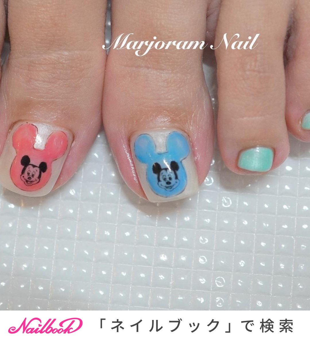 春 夏 オールシーズン フット ワンカラー Marjoramnailのネイルデザイン No ネイルブック