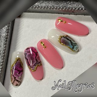 パイソン柄のネイルデザイン 3ページ目 ネイルブック